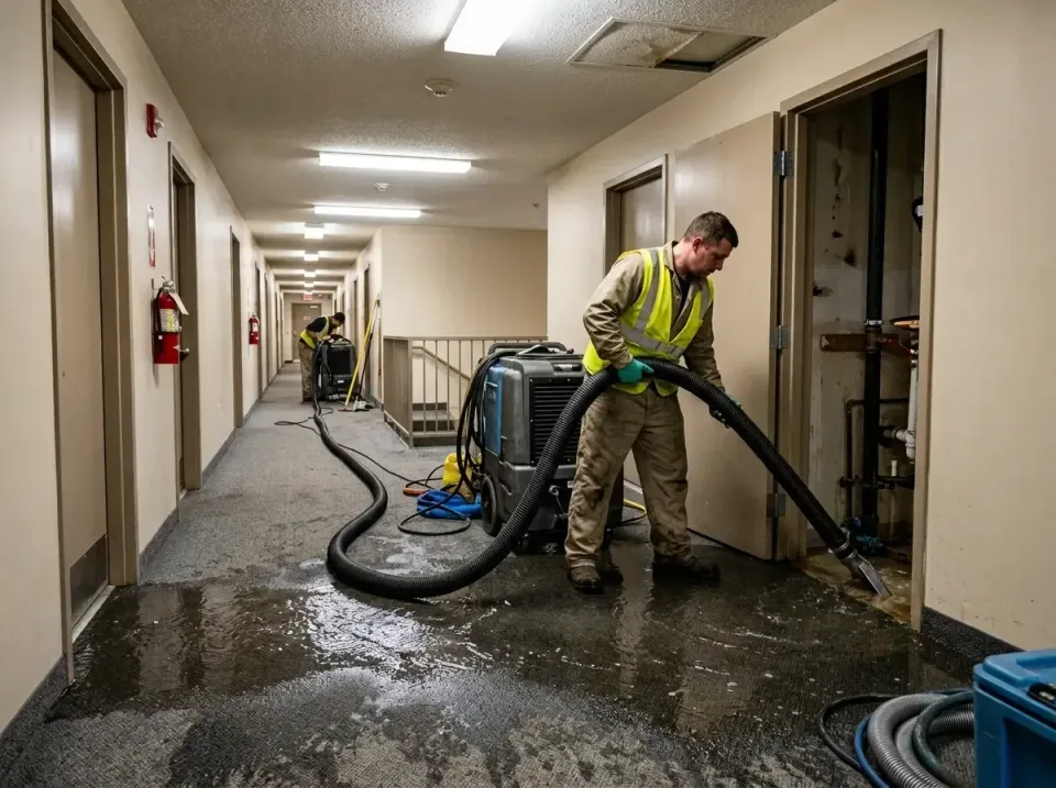 multi-unit-apartment-hallway-f-005 — frequently asked questions, Emergency Burst Pipe Water Extraction & Removal in Tomball,…